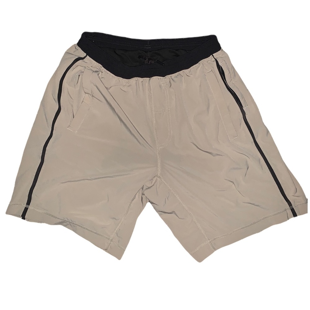Tan Lululemon Pace Break Short w/ Liner Sz L